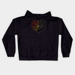 Gothic dark heart Kids Hoodie